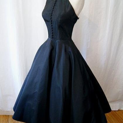 A-line Sleeveless Grace Prom Dress Tea-length..
