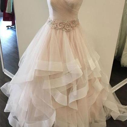 A-line Princess Pleats Wedding Dresses, Simple..