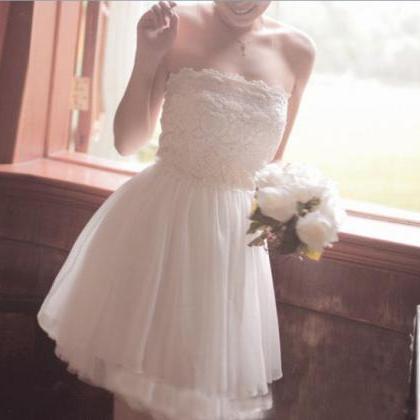 A-line Sweetheart Neck Wedding Dresses Summer..