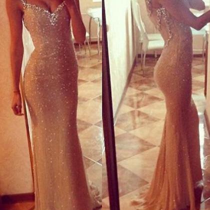 Sweetheart Neck Sequins Lace Mermaid Prom..