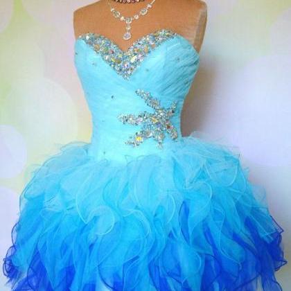Ombre Homecoming Dresses,sweetheart Neck Sweet 16..