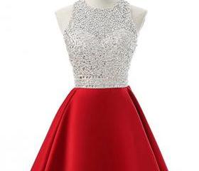 Open Back Rhinestone Homecoming Dresses, Lovely Homecoming Dresses, Cheap Homecoming Dresses, SF0102