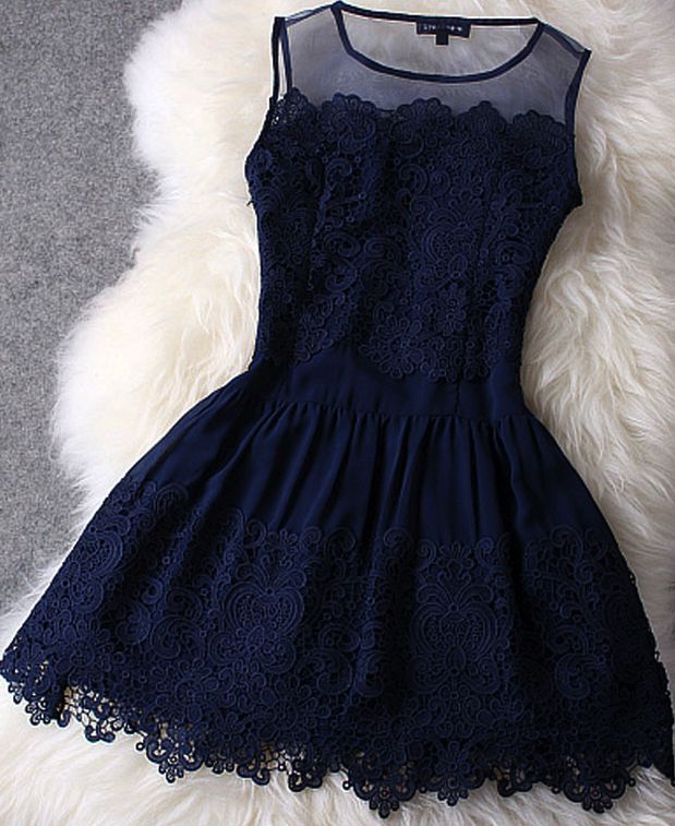 Princess Navy Homecoming Dresses,lace Appliqued Short Party Dresses,sweet 16 Dresses 1534