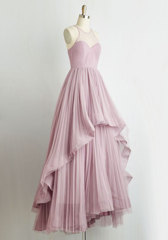 A-line Illusion Neck Chiffon Long Prom Dress,fancy Prom Gown,formal 2k17 Prom Dress,2233