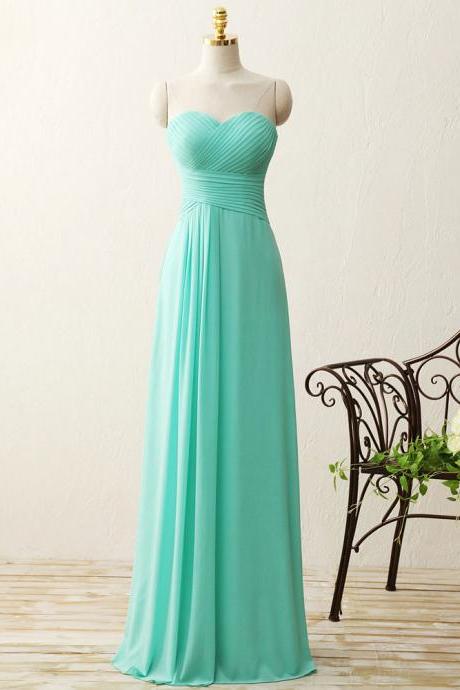 2017a-line Princess Sweetheart Delicacy Sleeveless Open-back Prom Dresses Simple Bridesmaid Dresses Abc00020