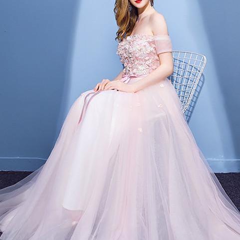 A-line Princess Straight Neck Sleeveless Floor Length Dress main image 0
